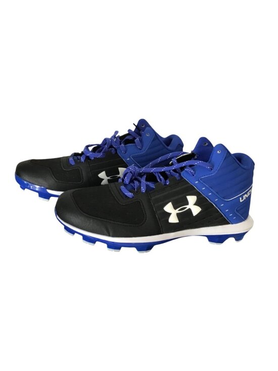 Under Armour Youth Baseball Cleats Size 11.5 Black & Blue Synthetic main image 6